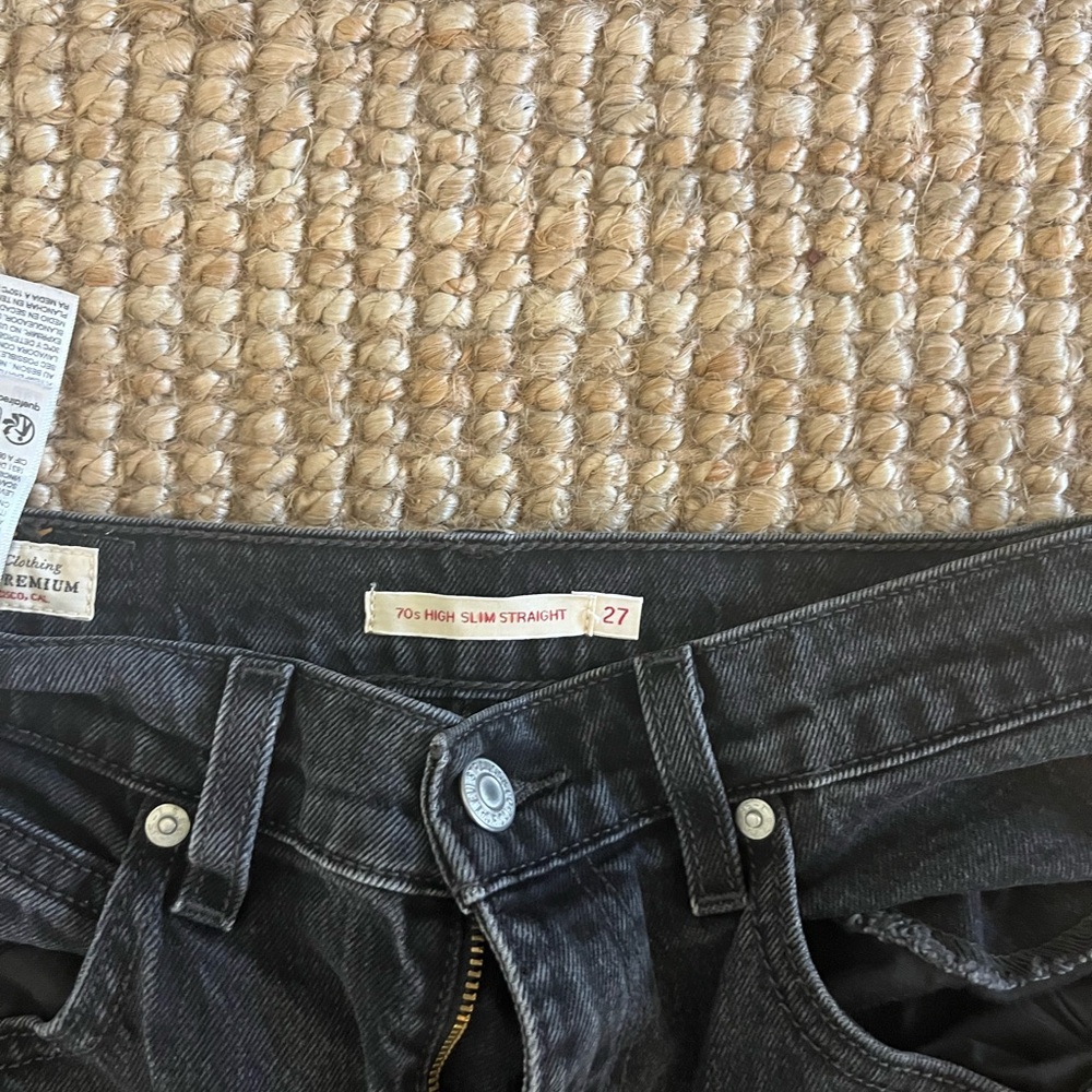 Levi’s Premium | 70’s High Rise Slim Straight Leg Dark Grey 27
